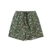 Bermuda Estampada Estilo Férias para Homens, Solta, Casual, Confortável, Respirável, Secagem Rápida, Cordão Bermuda de Praia 12523