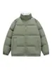 Nueva chaqueta de algodón con capucha para hombre, invierno 2025, moderna y engrosada para abrigar, abrigo de algodón relleno de plumón para hombre, ropa de abrigo de invierno