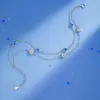 Pulsera de Estrella de Doble Capa Nueva 2024 para Niñas Estilo Coreano Ins Diseño de Nicho Lujo Ligero de Gama Alta Pulsera de Estrella Gippla