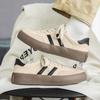 Zapatos de Entrenamiento Alemanes de Cuero de Microfibra Estilo Nuevo Primavera y Otoño, Zapatos de Algodón Versátiles de Moda con Suela Gruesa, Tenis Casuales para Hombre - Liquidación