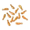 Dijes para Colgantes de Corazón, Flor, Animal, Estrella, Hoja, Pimienta, Hechos por Ti Mismo, Acero Inoxidable Chapado en Oro Real Ecológico, Joyería