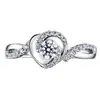 Anillo de boda para mujer con circonita y diamantes únicos, estilo coreano, joyería de moda europea y americana, creativo y de amor