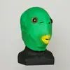 Halloween Shake Escultura de Arena Sonrisa Cara Naranja Fea Gorro Máscara Naranja Divertida de Cara Completa Fiesta Accesorios de Disfraz en Vivo