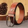 Cinturón de hombre hebilla de pasador cinturón vintage casual moda PU repujado cinturón casual para hombre todo partido 2025 nuevo al por mayor