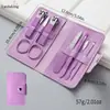 Set Portátil de Tijeras para Uñas, Set de Cortauñas para el Hogar de 7 Piezas, Set Completo de Cuidado, Cortauñas de Manicura, Herramientas de Manicura de Belleza