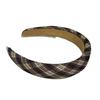 Niche Design Sense Retro Xadrez Temperamento Artístico Headband Feminino Internet Celebridade All-match Coreano Cranial Top Headband Acessórios para Cabelo