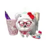 Conjunto de Ropa para Muñeco Oso Kt Gato Autocrítico con Gorro, Bufanda y Gafas, Lindo Conjunto de Ropa para Muñeco Oso Autocrítico de 10 cm, Gorro de Peluche, Auténtico