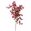 Valle banquete simulación flor cruz flor de cerezo boda pared de fondo techo área grande decoración flor artificial fábrica directa venta al por mayor
