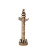 Pilar Decorativo Criativo de Latão da Cidade Proibida Pequenos Enfeites, Pilar Sólido Imitação Antiga Micro-Escultura Artesanato Vintage Pequenos Enfeites Atacado