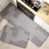 Alfombrilla de Suelo de Barro Diatomeas de Lujo Ligero Nórdico, Alfombrilla Larga para Cocina Absorbente de Agua y Aceite, Alfombrilla Antideslizante, Alfombrilla Resistente a la Suciedad y al Desgaste para la Entrada