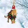 Pendente de Galo Cervo Cavalo Flamingo Leão Acrílico Novo Produto Transfronteiriço Decoração de Feriado Natal Decorações para Casa
