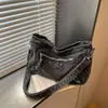 2026 Nuevo Diseño de Nicho Bolso Cruzado de Alta Gama de un Solo Hombro Bolso de Mano Retro de Mezclilla para Debajo del Brazo Bolso Tote