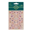 Redanco5D Relieve Popular Pegatina para Uñas Azul y Blanco Color Porcelana Esmaltada Caballo Estéreo Calcomanía para Uñas Dr1281