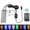 Luz de ambiente para coche Amazon control por voz luz interior de coche luz de ambiente LED enchufe USB flash control remoto luz rítmica 9 luces