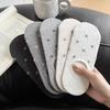 Primavera y verano nuevo calcetín invisible de malla con moño pequeño al por mayor sin costuras Joker coreano Dongdaemun calcetines de bote delgados