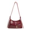 Bolsa de axila de color liso de nicho de verano, bolso cruzado de un solo hombro a la moda para mujer, bolso de mano popular para ir al trabajo, nuevo 2025