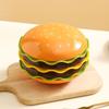 Set de Tazón y Plato de Hamburguesa de Aspecto Alto, Juego de Vajilla de Dibujos Animados para el Hogar, Plato Creativo para Escupir Huesos, Plato para Salsa de Soya, Combinación de Tazón para Arroz