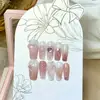 Tarjeta de papel nacarado de alta gama para uñas, tarjeta de exhibición de arte de uñas al por mayor, etiqueta de embalaje de fondo para exhibición de uñas, en stock, al por mayor