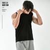 Chaleco de Seda de Hielo, 50% Algodón Pima de Fibra Larga de Amoníaco Líquido de Xinjiang, Camiseta sin Mangas de Cuello Redondo para Hombre, Fresca y de Corte Ajustado