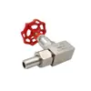 Válvula de Aguja de Alambre de Acero Inoxidable 304 para Manómetro de Presión Interno y Externo J21W-160P Válvula de Cierre para Soldadura con Rosca Externa Válvula de Aguja de Alta Presión