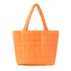 Bolso acolchado de un solo hombro estilo otoño e invierno moderno de alto valor, bolsa de plumón para debajo del brazo, bolso de hombro tipo tote ligero de gran capacidad