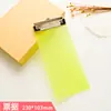 Clip de plástico PP transparente para tablero de escritura, férula para escribir notas, archivador, clip para menú, clip para facturas, tamaño A4 y A5.