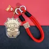 Chaveiro de Ovelhinha de Ouro Puro 999, Pingente Fofo de Desenho Animado de Bolsa de Ouro Próspera, Amuleto da Sorte do Ano Zodiacal