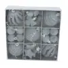 Bola de Navidad Hueca Aterciopelada de 6 cm Adorno Colgante Adorno para Escena Decoración de Árbol de Navidad Set de Bolas Caja Venta al por Mayor