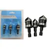 Conjunto de três peças com haste hexagonal de 90 graus de aço carbono chanfrado de cinco lâminas transfronteiriço 12-19mm abridor de furo para marcenaria escareador preto