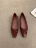 Zapatos Planos de Punta Cuadrada Estilo Vintage con Estampado de Leopardo, Bloques de Color y Lazo para Mujer con un Toque Francés, Versátiles y Fáciles de Usar