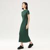 Saia Plissada de Fada Verão Nova Alta Qualidade Simples Elegante Confortável Nova Chinoiserie Ultra-Fina Elegante Gola Alta Meia Saia em A