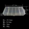Caja de señuelos Luya de cinco compartimentos 17.5*9.5*3 lentejuela para señuelos falsos señuelo blando accesorios para caja de señuelos Luya caja de almacenamiento venta al por mayor de fábrica