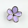 Pinza para el Cabello de Flor de Plumeria Pequeña Transfronteriza para Mujer, Pinza de Garra de Flor de Borde Dorado de Alta Gama, Pinza de Tiburón Linda de Color Gelatina al por Mayor