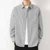 Camisa Xadrez Retrô Estilo Americano Masculina Primavera e Outono Nova Solta Casual Estilo Hong Kong Manga Longa Camisa Casaco Casual Top Tendência