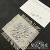 Wuzhou K9 súper brillantes 6x10 diamantes de imitación con forma de huevo de paloma 1:1 réplica de accesorios de uñas decorativas Huazi de fondo puntiagudo DIY