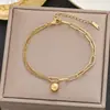 Cadena de Bolas Europea y Americana Transfronteriza Empalmada Acero de Titanio No se Desvanece Collar Simple para Mujer Cadena de Clavícula de Gama Alta Nicho Joyería