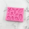 Vários Moldes de Silicone Folha de Azevinho Folha de Floresta Moldes de Silicone para Chocolate Fondant Moldes para Decoração de Bolo
