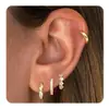 Amazon Transfronterizo Nuevo Set de Cuatro Pendientes para Viajes al Trabajo, Uso Diario, Estilo Fresco, Moda de Vacaciones, Lindo Retro para Mujeres