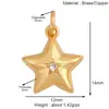 S28 Accesorios para joyería DIY micro incrustación aceite mini sol rayo molino de viento copo de nieve luna estrellas