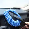 Mopa Pequeña Multifuncional de Cera, Mopa para Coche, Plumero, Cepillo para Lavar el Coche, Barredor de Polvo para Coche de Cerdas Suaves, Suministros de Limpieza para Lavado de Coches