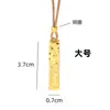 Collar de Plata de Ley S925 Cubo de Hielo de la Fortuna Riqueza para Mujer, Colgante Pequeño de Barra de Oro Cadena para Suéter, Mismo Estilo que en las Joyerías de Oro