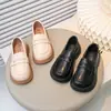 Mocasines para Niña 2026 Nuevos Zapatos Individuales de Primavera y Otoño Estilo Británico Bebé Negro Zapatos de Cuero para Niños Zapatos de Rendimiento