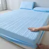Protector de colchón acolchado impermeable antibacterial y antiácaros de 10A transfronterizo para colchones de tatami con membrana impermeable de TPU para prevenir la penetración de suciedad y orina