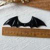 Alas de ángel de murciélago diablo con relieve de felpa de cuero sintético, hechas a mano, material de bricolaje, accesorios de decoración Lolita para abanicos