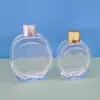 Garrafas Spray de Perfume Redondas Planas com Tampa de Rosca para Atacado, Frascos Roll-on para Óleos Essenciais, Frascos conta-gotas para Líquidos, Garrafas de 30/50/100 ml
