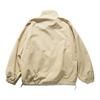 Chaqueta estilo japonés retro, sencilla, de color sólido, con cuello, informal, holgada, de marca de moda, primavera de 2025