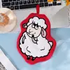 Toalha de Mão de Ovelhinha Desenho Animado Fleece Coral Espessada Absorvente de Água Pendurável Cozinha Banheiro Banheiro Doméstico Toalha Pendurada