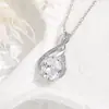Venta Caliente Transfronteriza de Amazon Collar Simple de Lujo Ligero para Mujer Piedra Estrella Irregular de Alta Calidad con Forma de S Colgante de Gema de Color Europeo y Americano