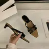 Primeiro Encontro com os Novos Sandálias Slip-On de Salto Grosso Estilo Francês da Temporada, Sapatos de Fada para Uso ao Ar Livre, Novo Modelo de Verão 2026, Perfeitos para Combinar com Vestidos