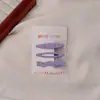 Presilha de Cabelo Colorida com Bolinhas Estilo Coreano, Novo Modelo para Meninas, Presilha Bico de Pato para Franja Lateral, Acessório de Cabelo Simples e Versátil